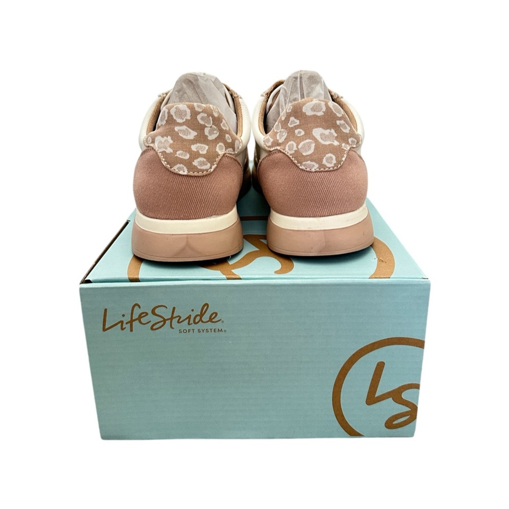 LIFE STRIDE Women’s Horizon Slip-On Athletic Shoes Leopard Pink White Size 8.5 - Picture 7 of 11